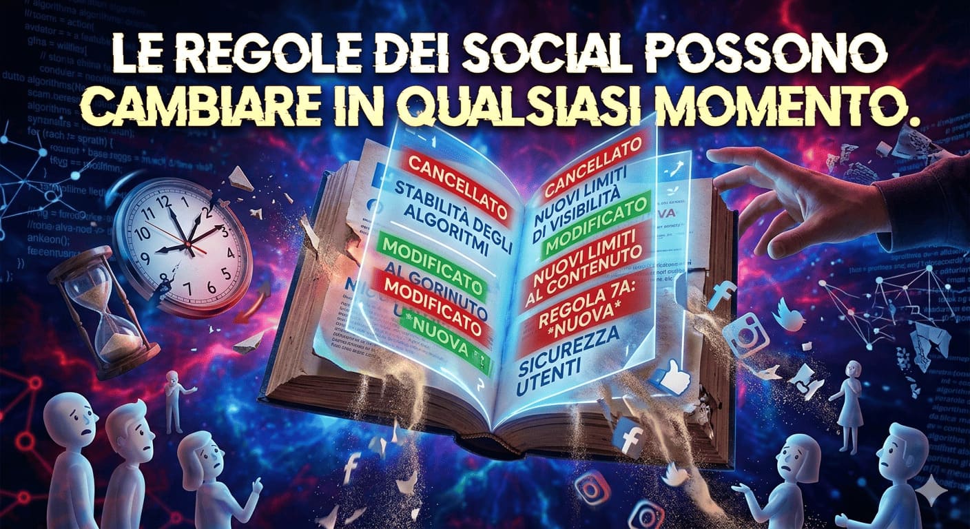 Le regole dei social possono cambiare in qualsiasi momento.